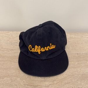 Black California Embroidered Hat